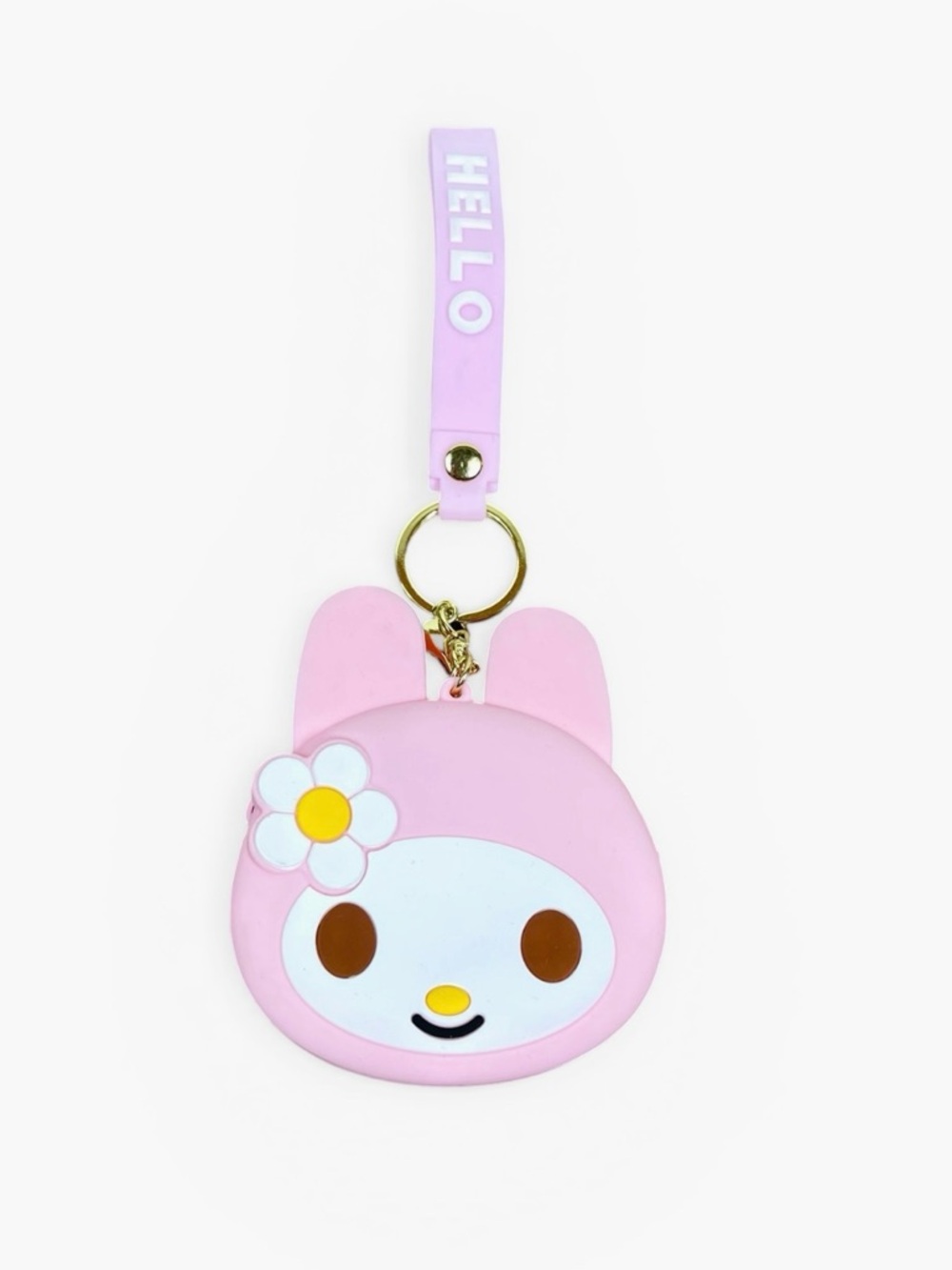My Melody Silicone Keychain Card Holder